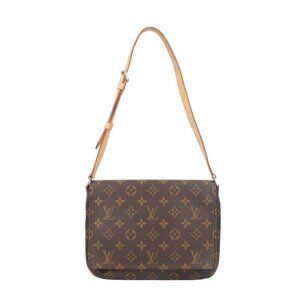 LOUIS VUITTON Brown Monogram Canvas Shoulder Bag